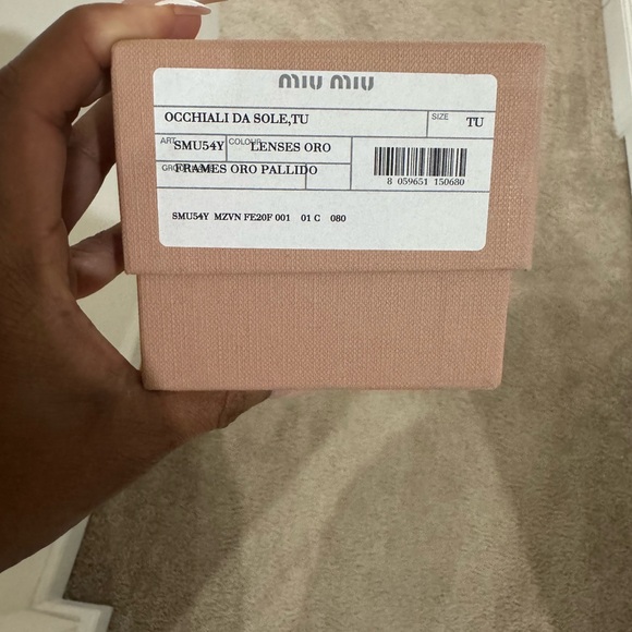 Brand new sunglasses in box with receipt miu miu - Picture 4 of 5